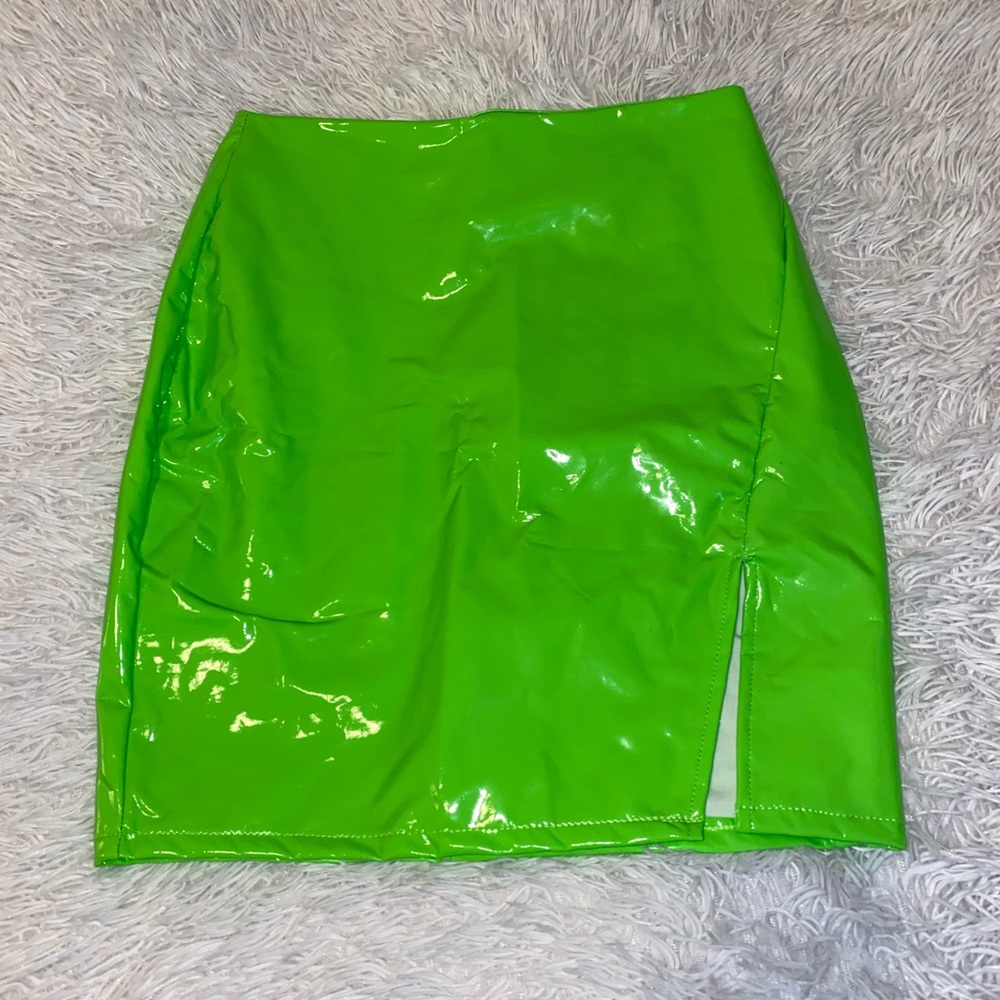 Faux Leather Mini Skirt